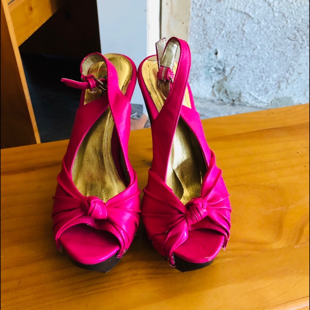 Pink heels